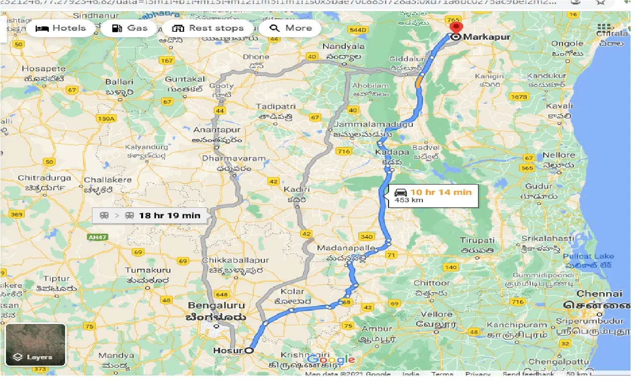 hosur-to-markapur-one-way
