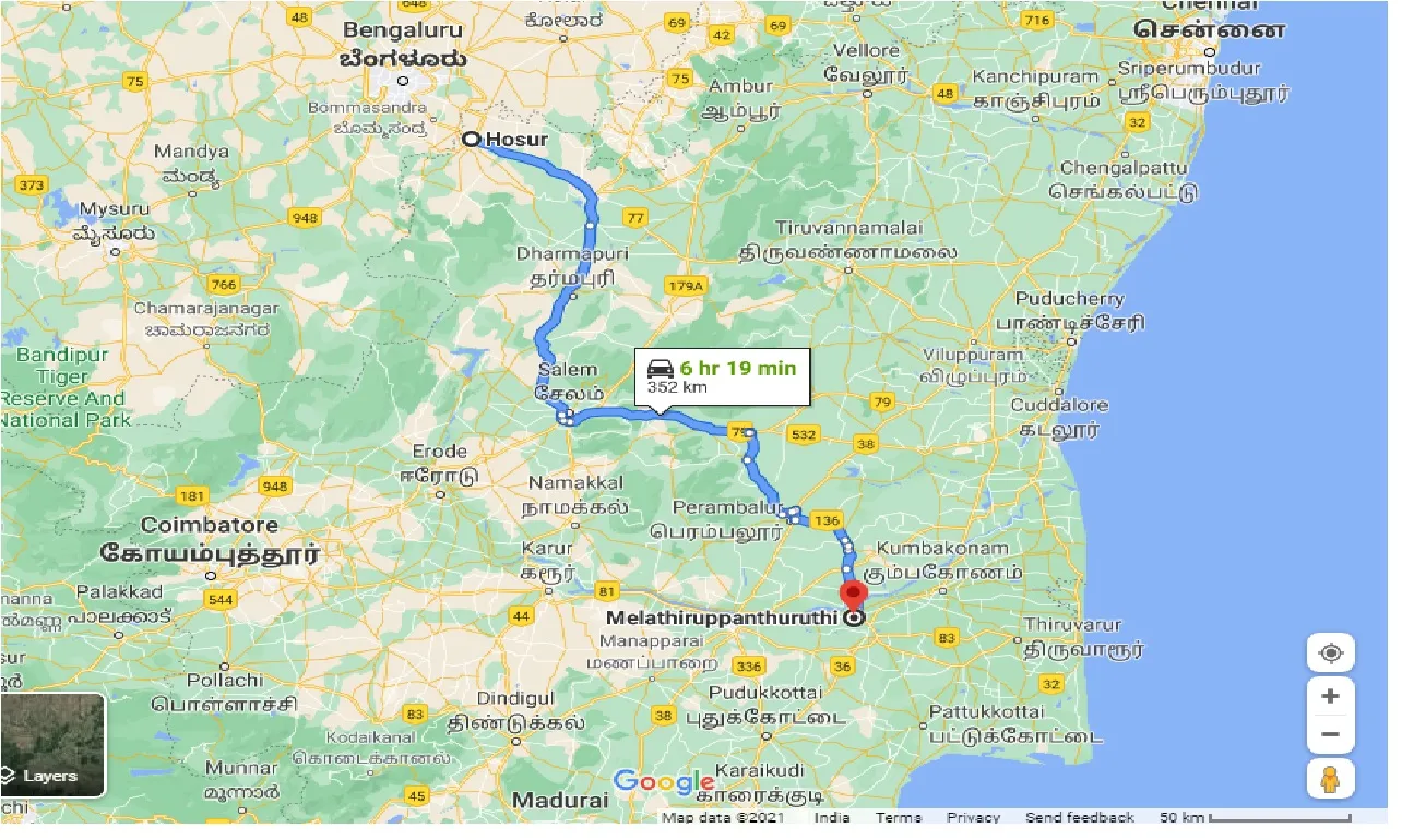 hosur-to-melathiruppanthuruthi-one-way