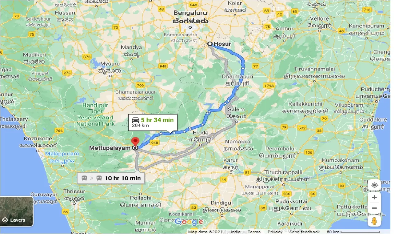hosur-to-mettupalayam-one-way