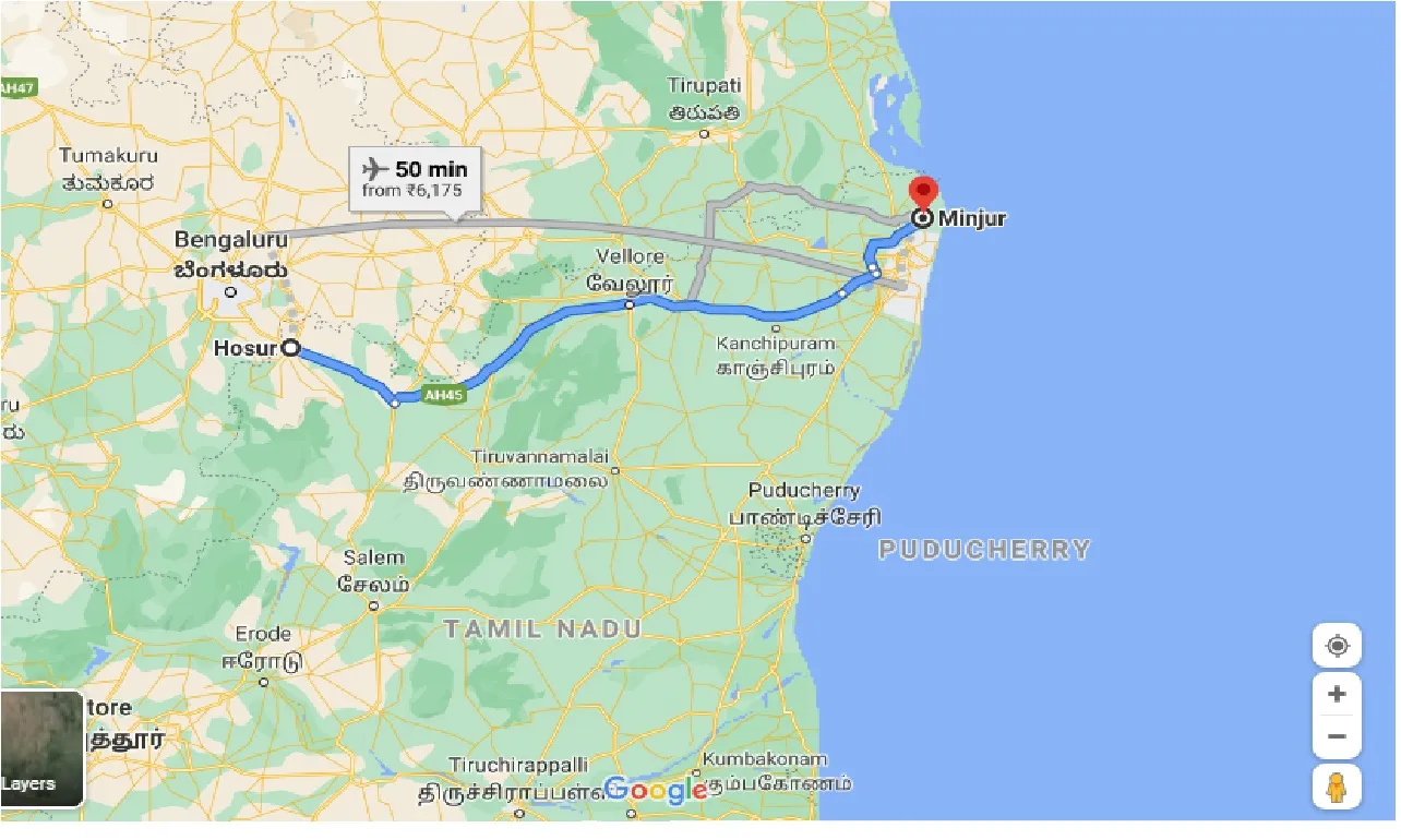 hosur-to-minjur-taxi