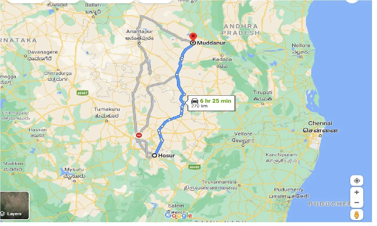 hosur-to-muddanur-one-way