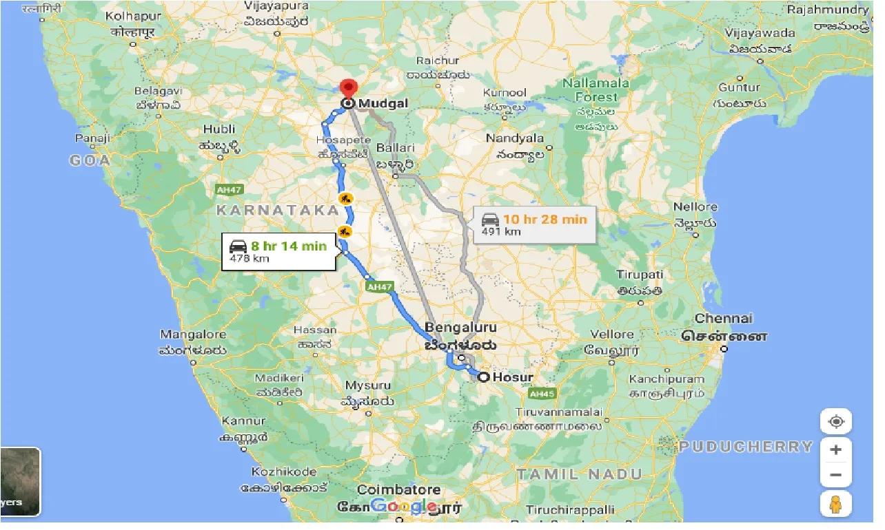 hosur-to-mudgal-taxi