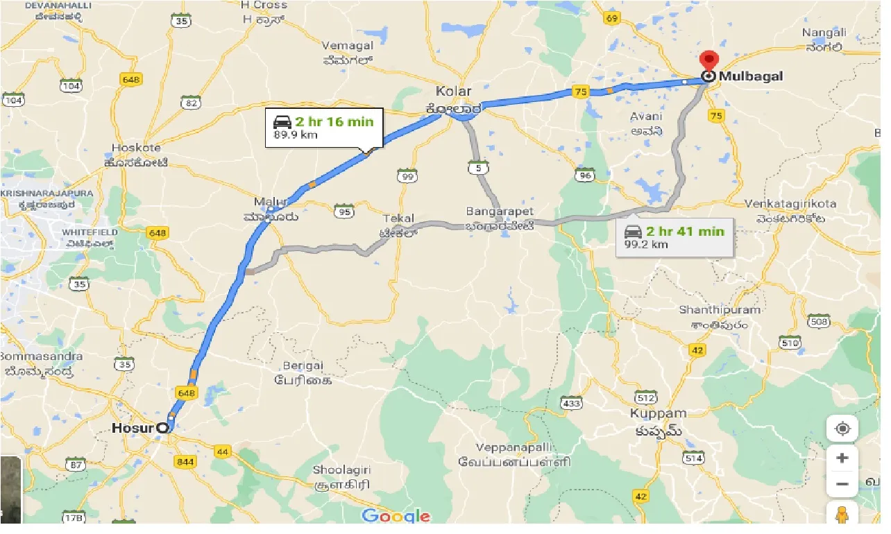 hosur-to-mulbagal-one-way