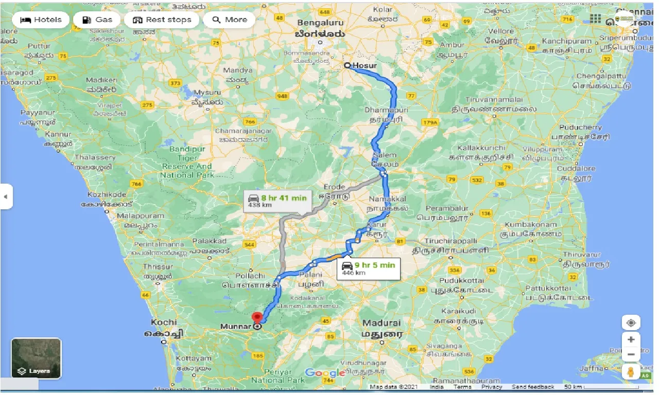 hosur-to-munnar-one-way