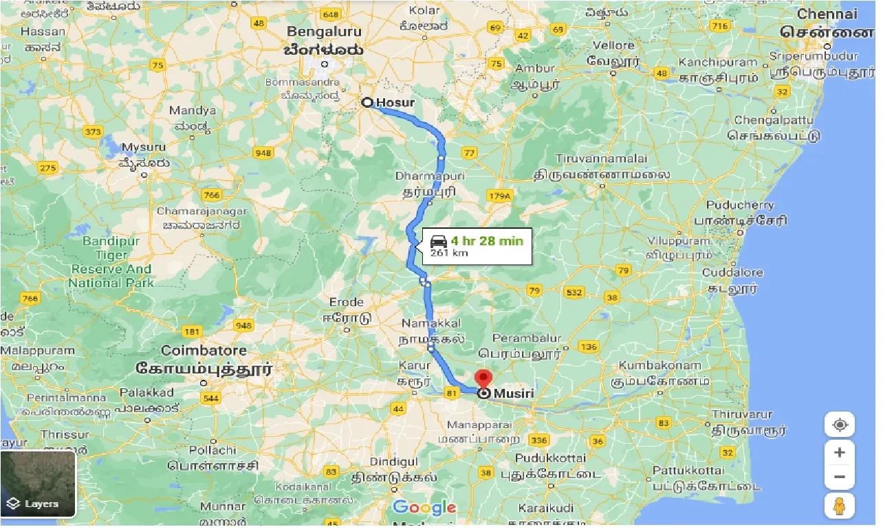 hosur-to-musiri-one-way