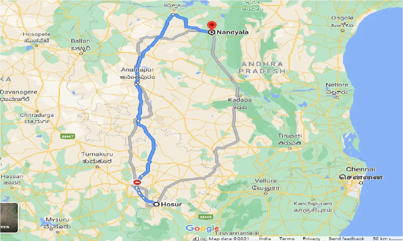 hosur-to-nandyal-taxi