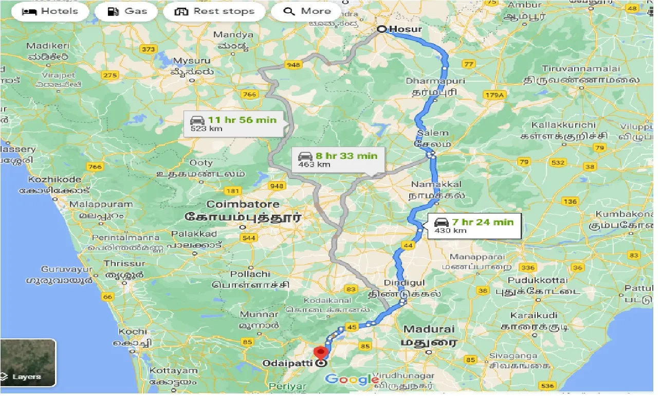 hosur-to-odaipatti-taxi