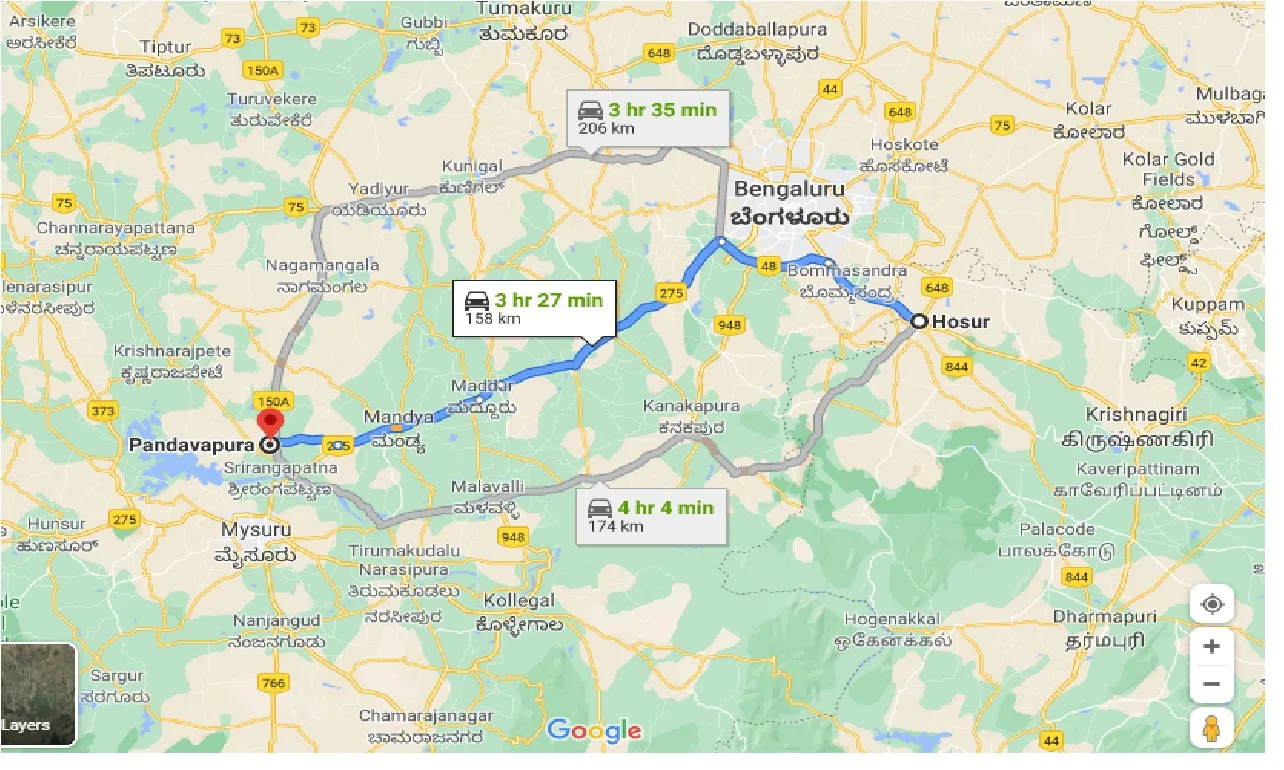 hosur-to-pandavapura-one-way