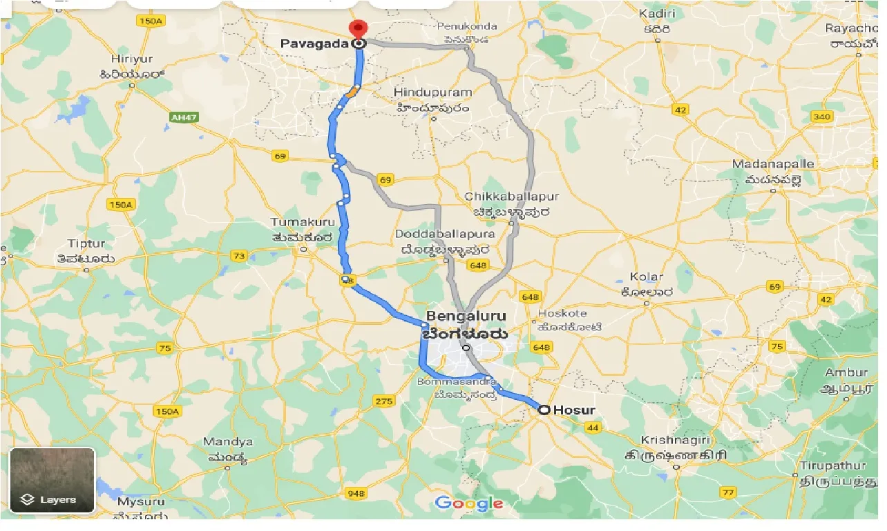 hosur-to-pavagada-taxi