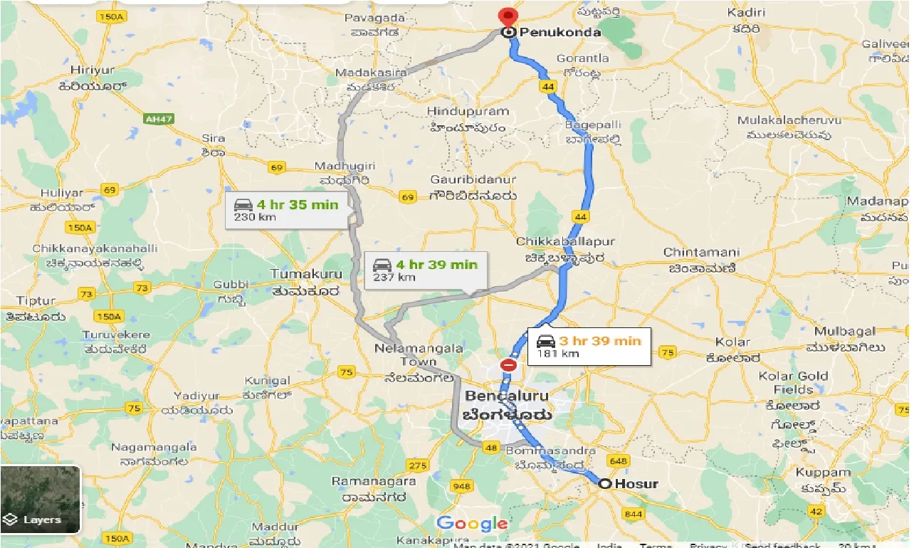 hosur-to-penukonda-taxi
