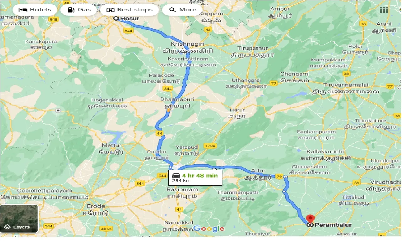 hosur-to-perambalur-taxi