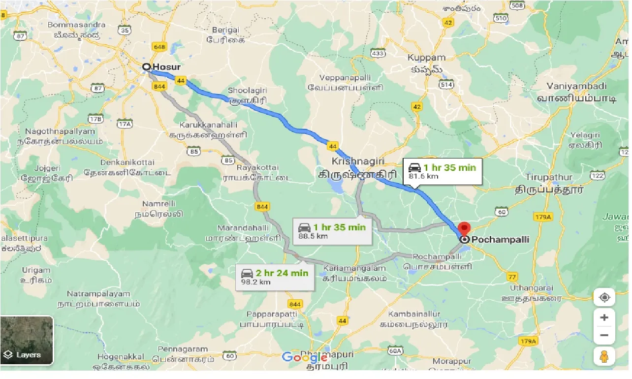 hosur-to-pochampalli-one-way