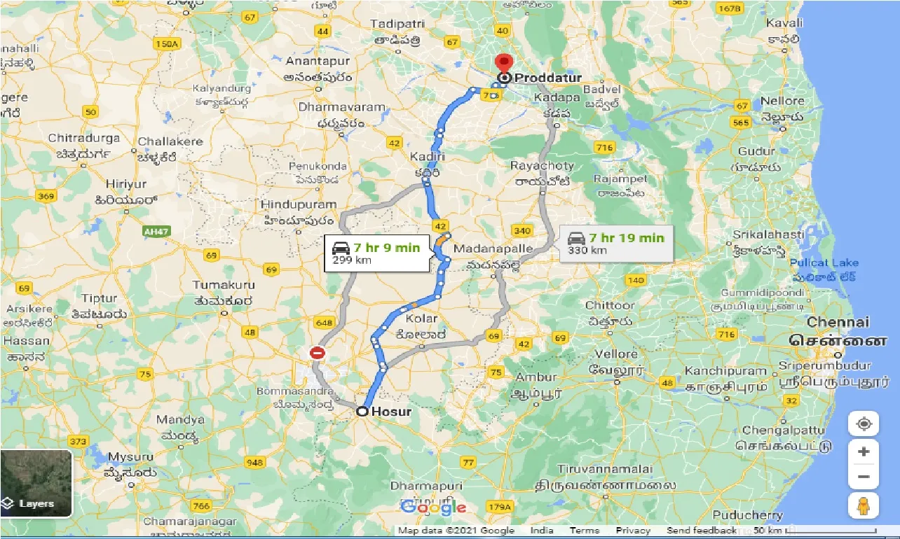 hosur-to-proddatur-taxi