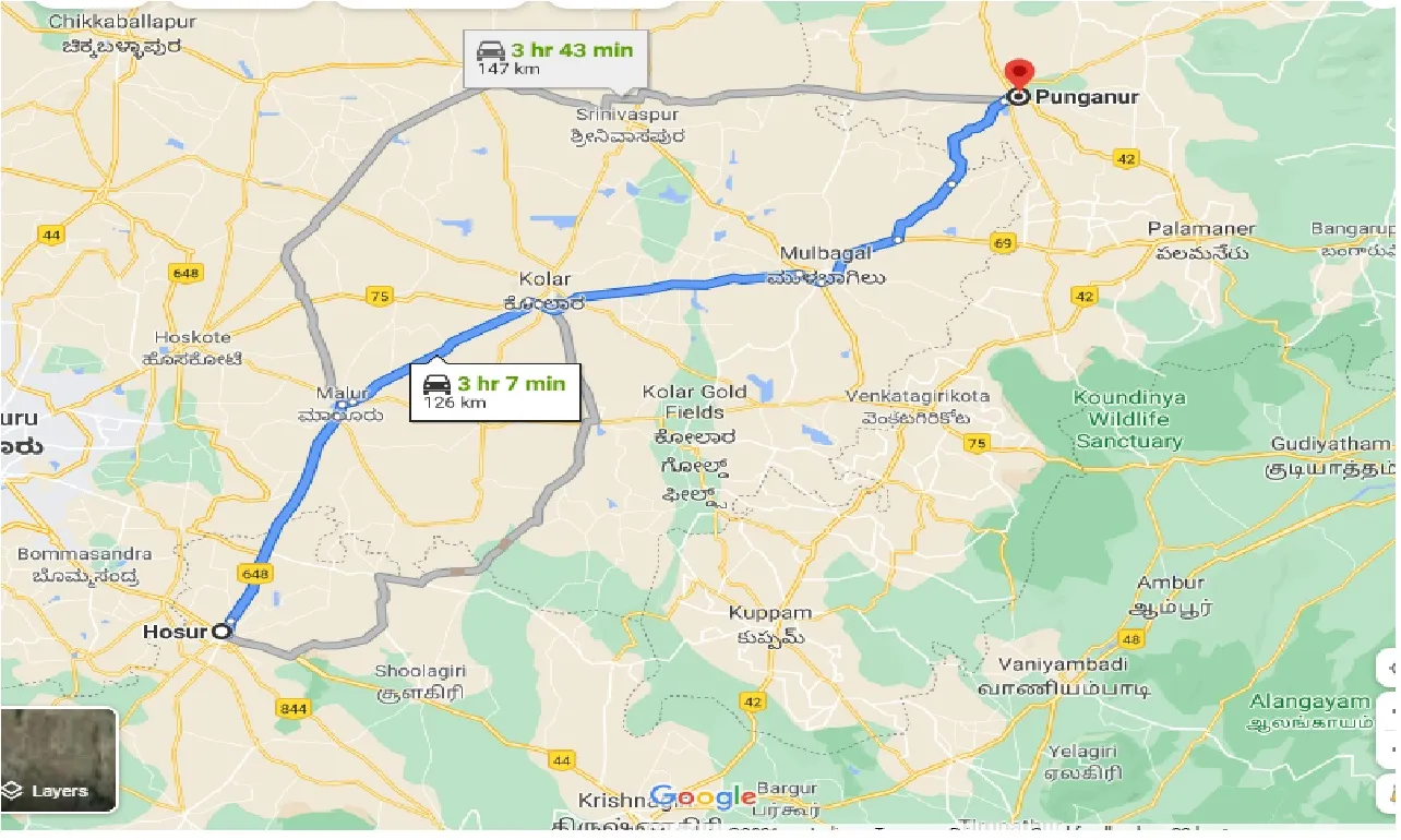 hosur-to-punganur-taxi