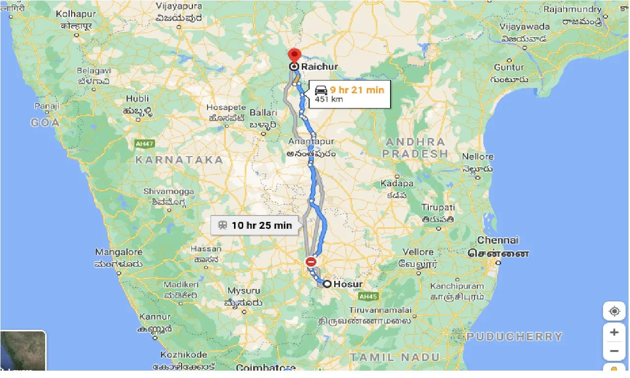 hosur-to-raichur-taxi