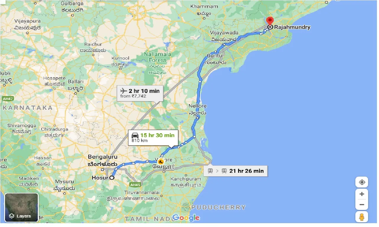 hosur-to-rajahmundry-one-way