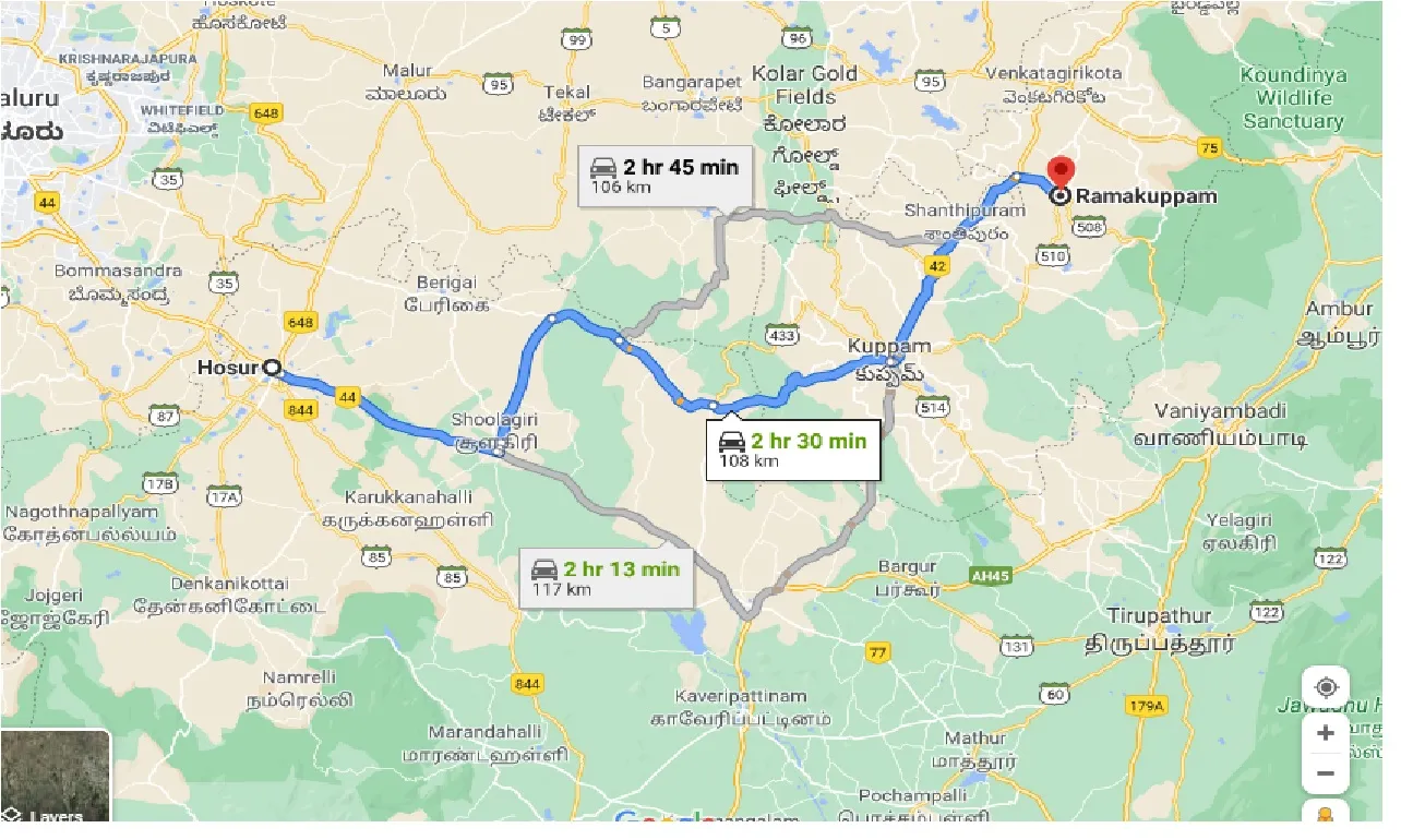 hosur-to-ramakuppam-one-way