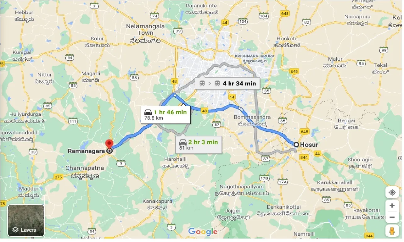 hosur-to-ramanagara-one-way