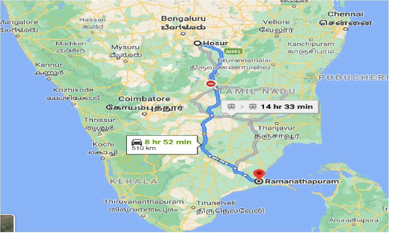hosur-to-ramanathapuram-taxi