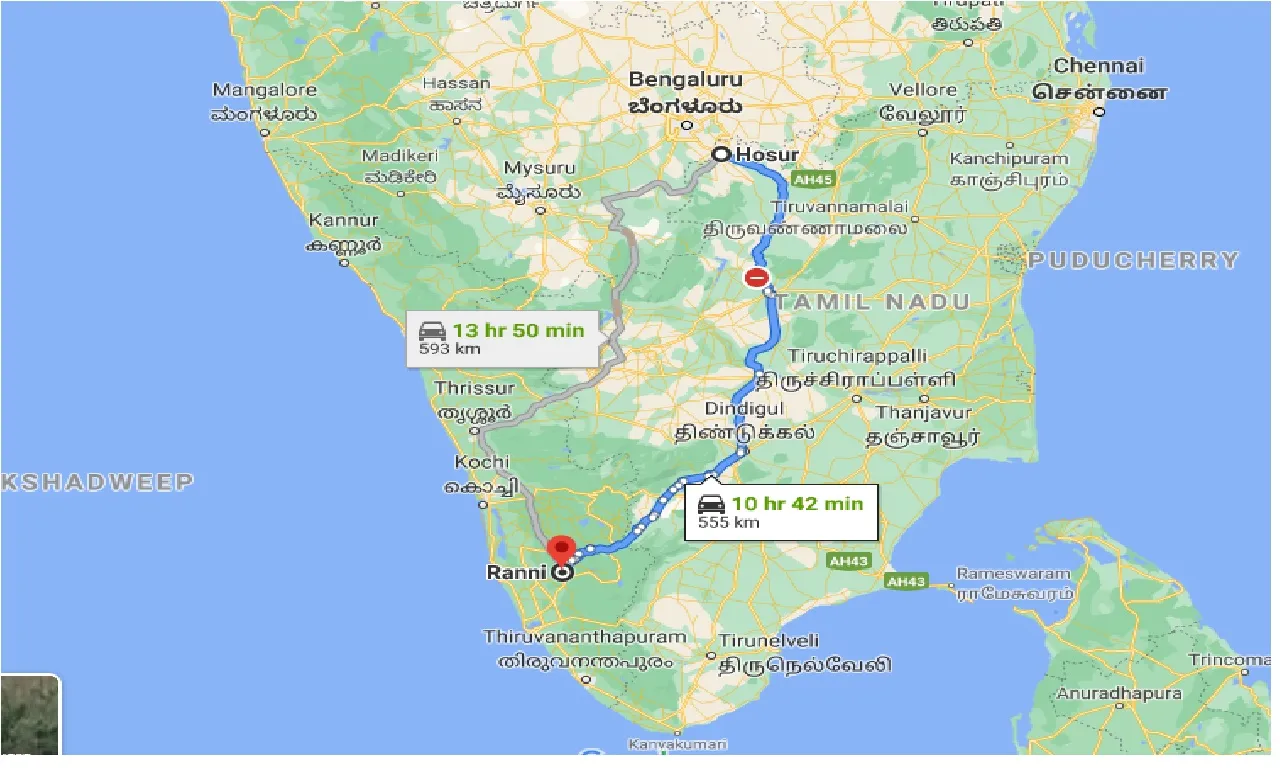 hosur-to-ranni-taxi