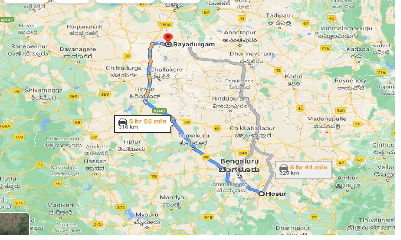 hosur-to-rayadurg-one-way