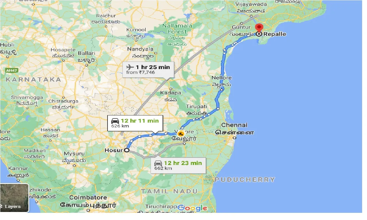 hosur-to-repalle-taxi