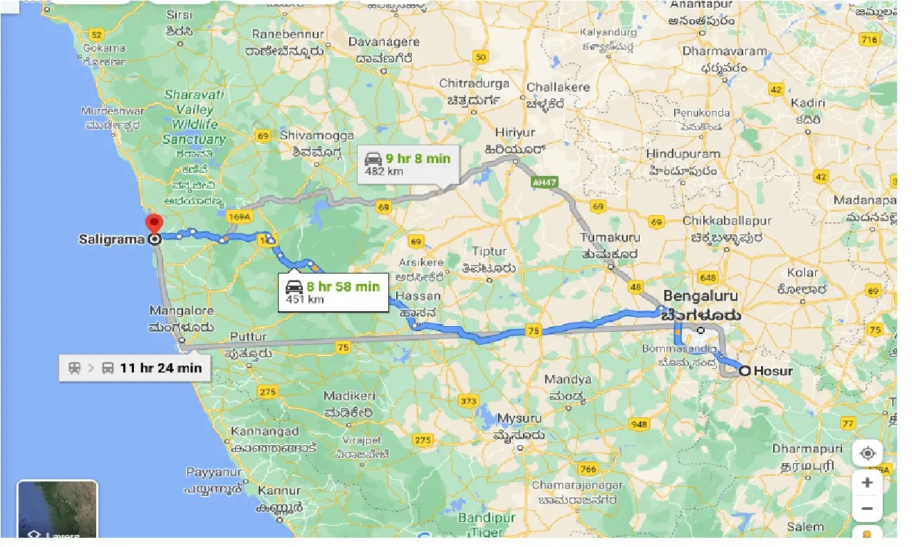 hosur-to-saligram-taxi