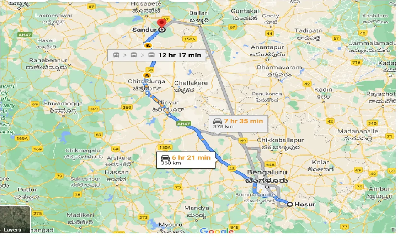 hosur-to-sandur-taxi