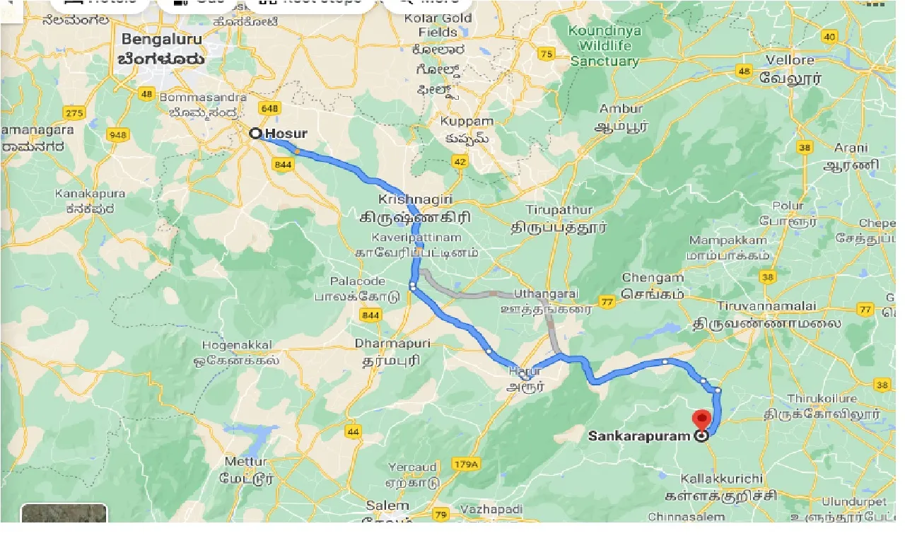 hosur-to-sankarapuram-one-way
