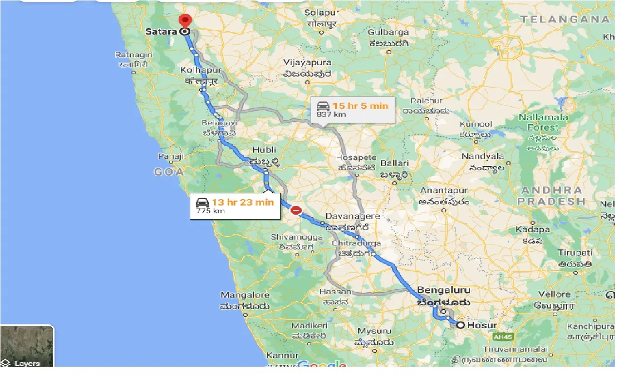hosur-to-satara-taxi