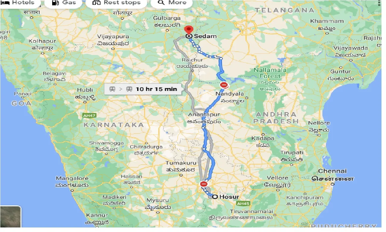 hosur-to-sedam-one-way