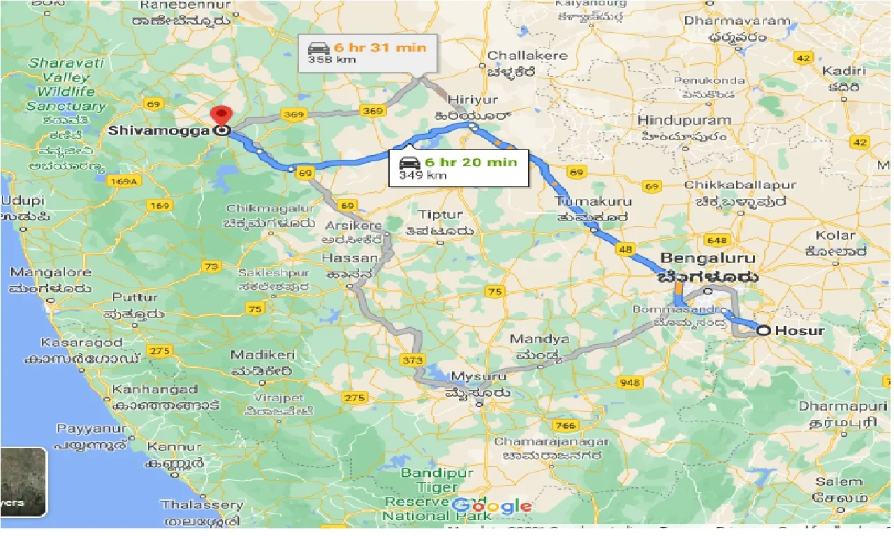hosur-to-shimoga-taxi