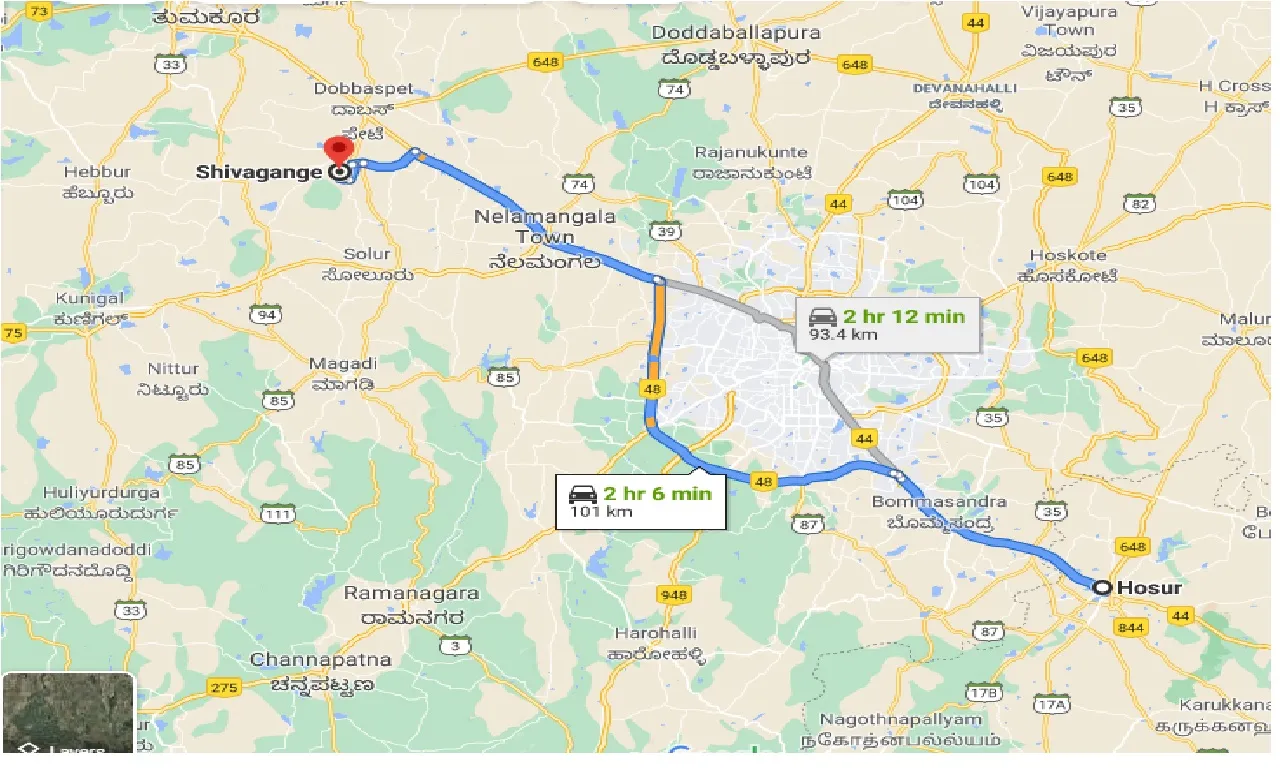 hosur-to-shivagange-taxi