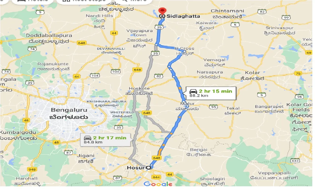 hosur-to-sidlaghatta-one-way