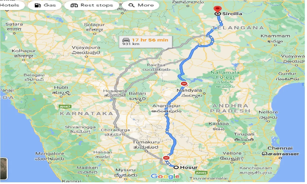 hosur-to-sircilla-one-way