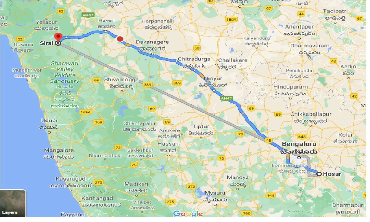 hosur-to-sirsi-taxi
