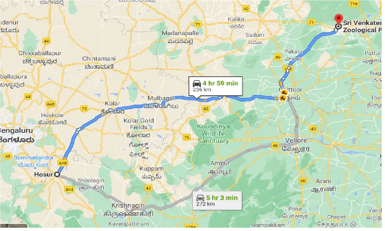 hosur-to-sri-venkateshwara-national-park-taxi