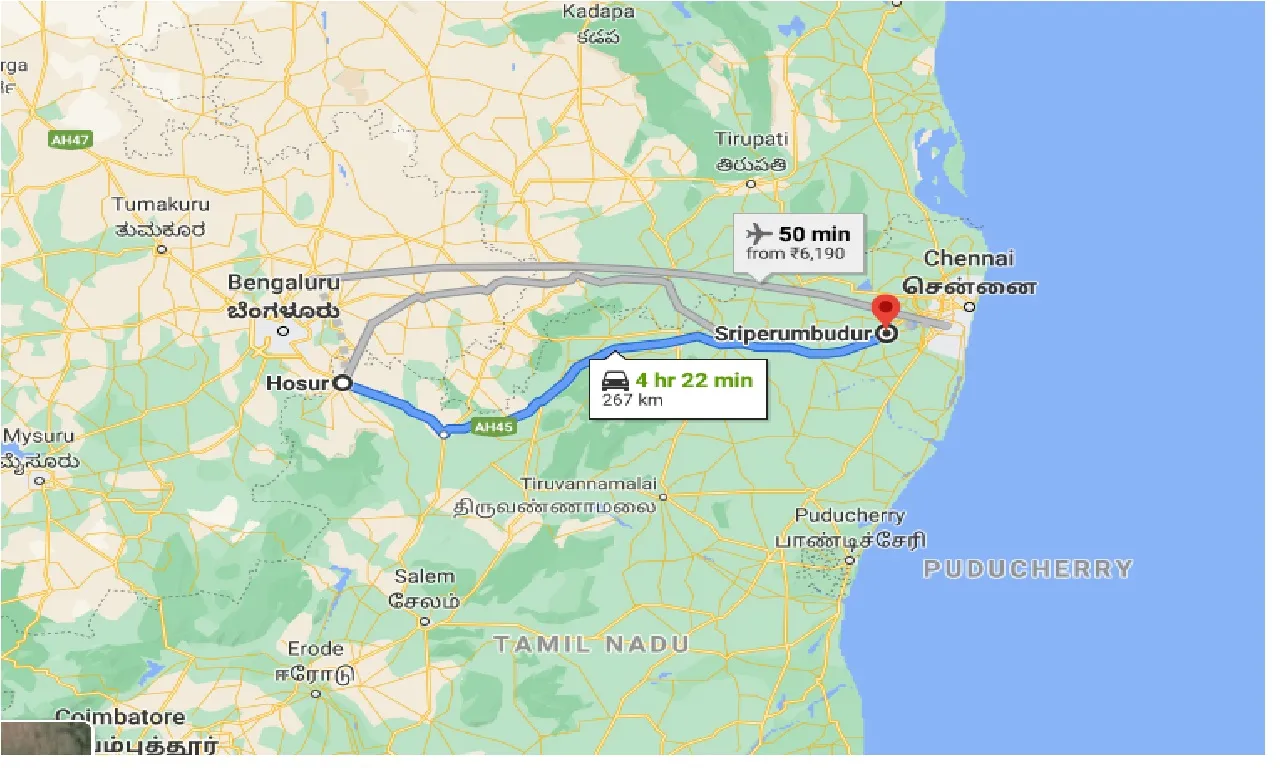 hosur-to-sriperumbudur-taxi