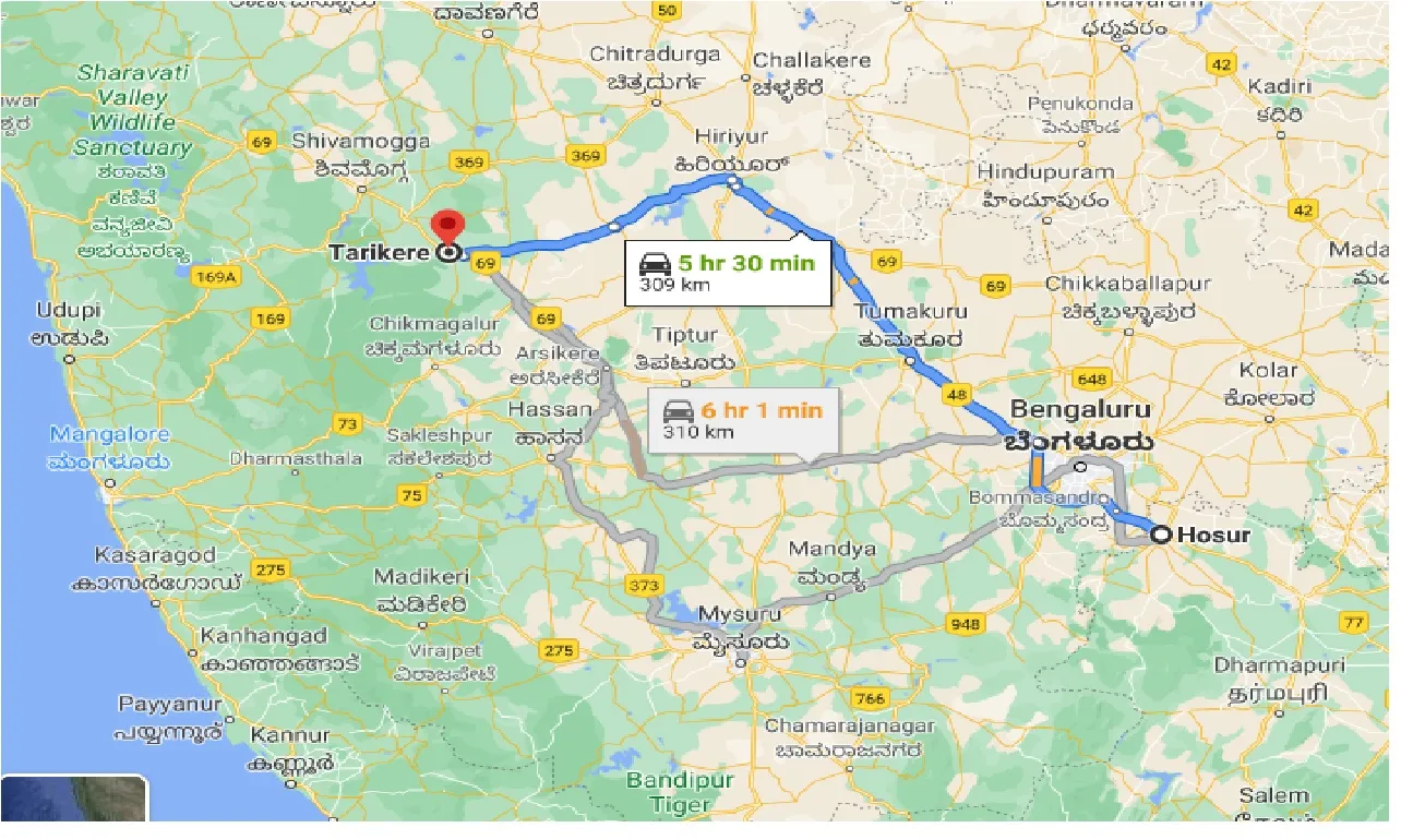 hosur-to-tarikere-taxi