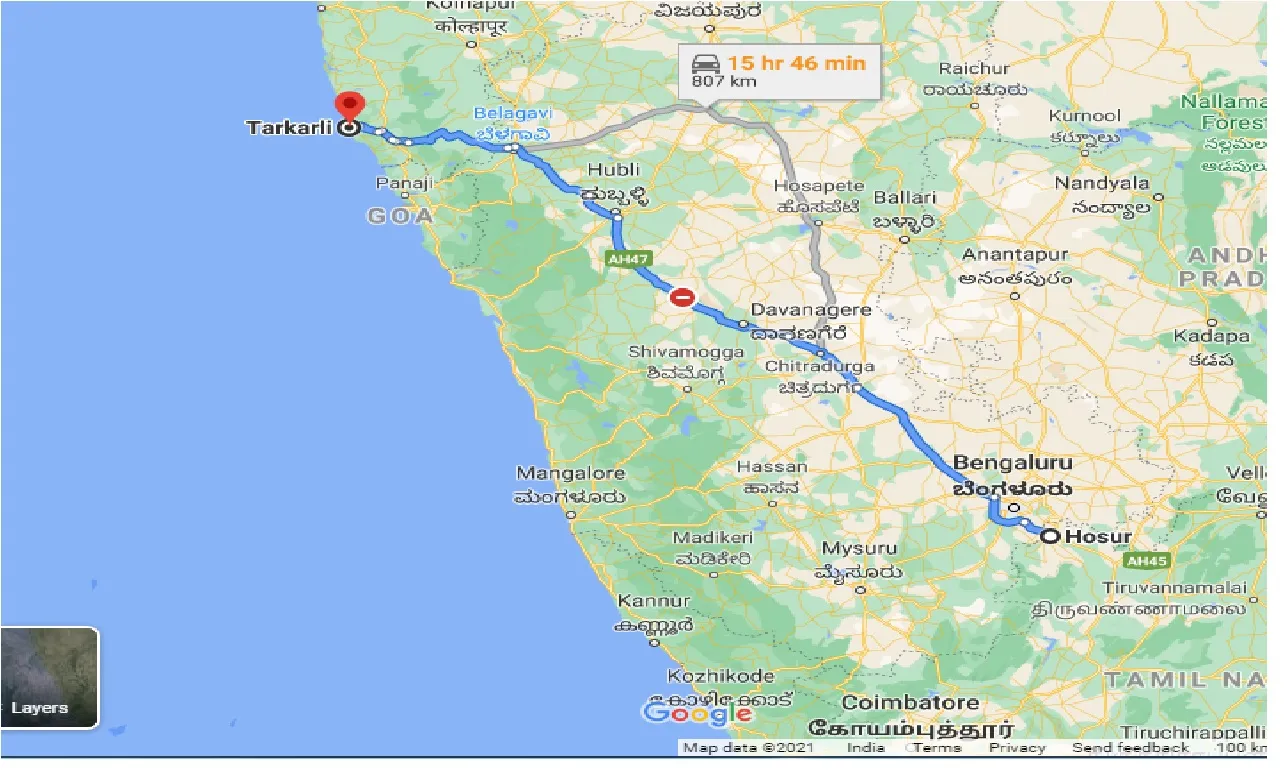 hosur-to-tarkarli-taxi