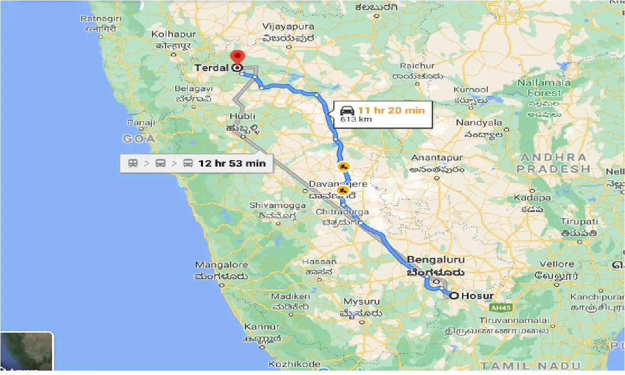 hosur-to-terdal-one-way