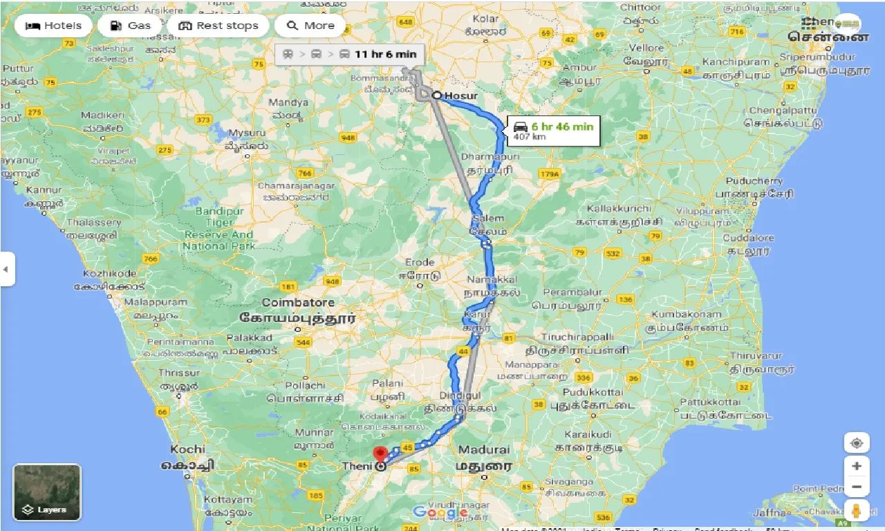hosur-to-theni-one-way
