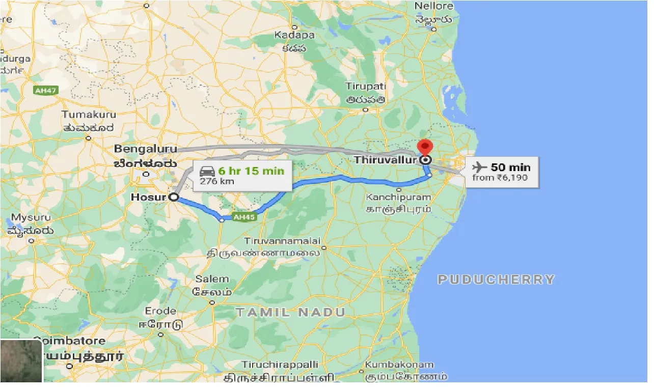 hosur-to-thiruvallur-taxi
