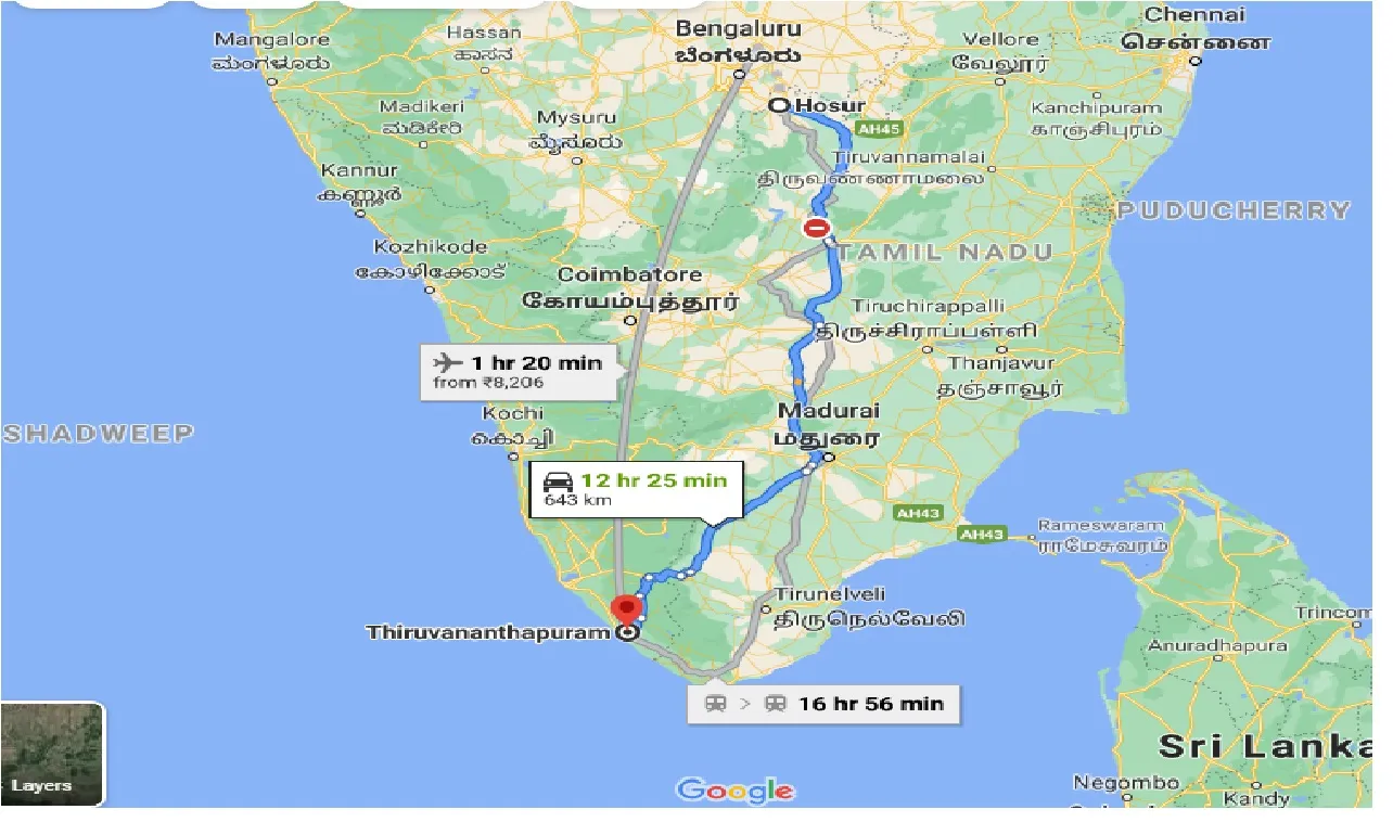 hosur-to-thiruvananthapuram-one-way