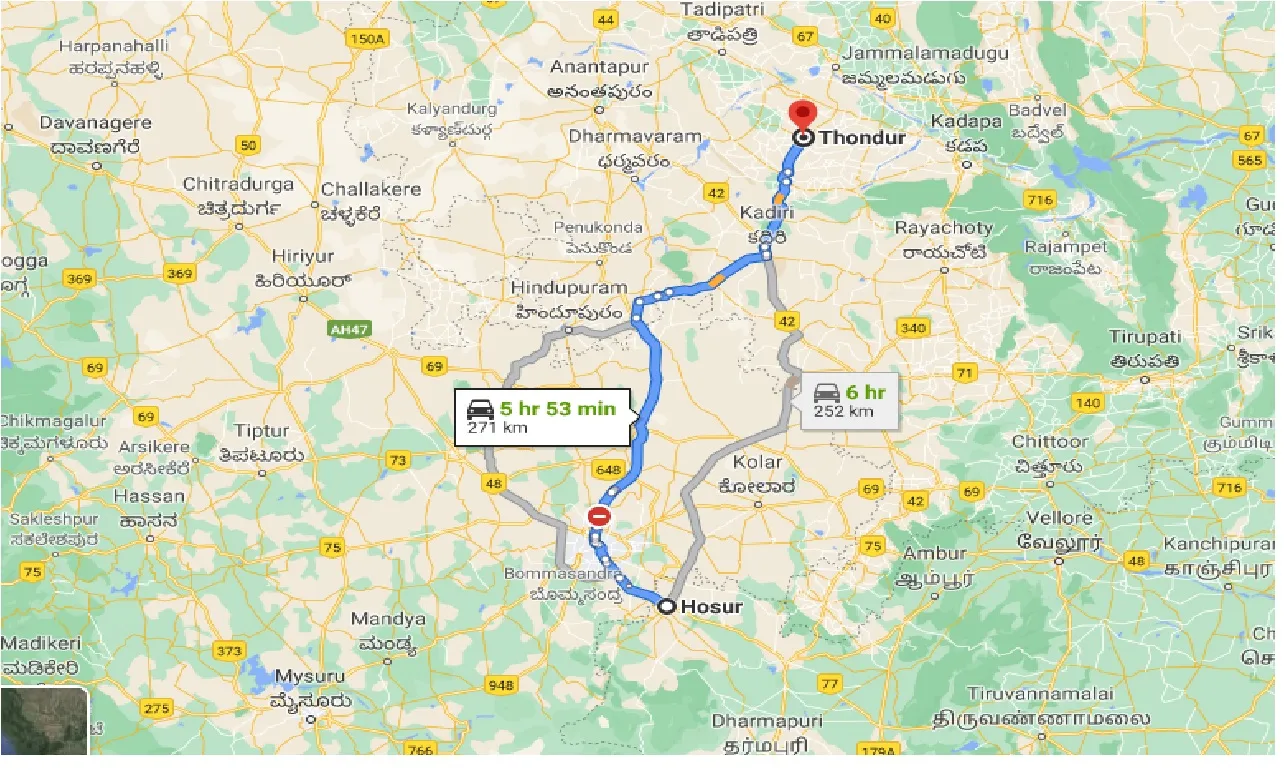 hosur-to-thondur-taxi