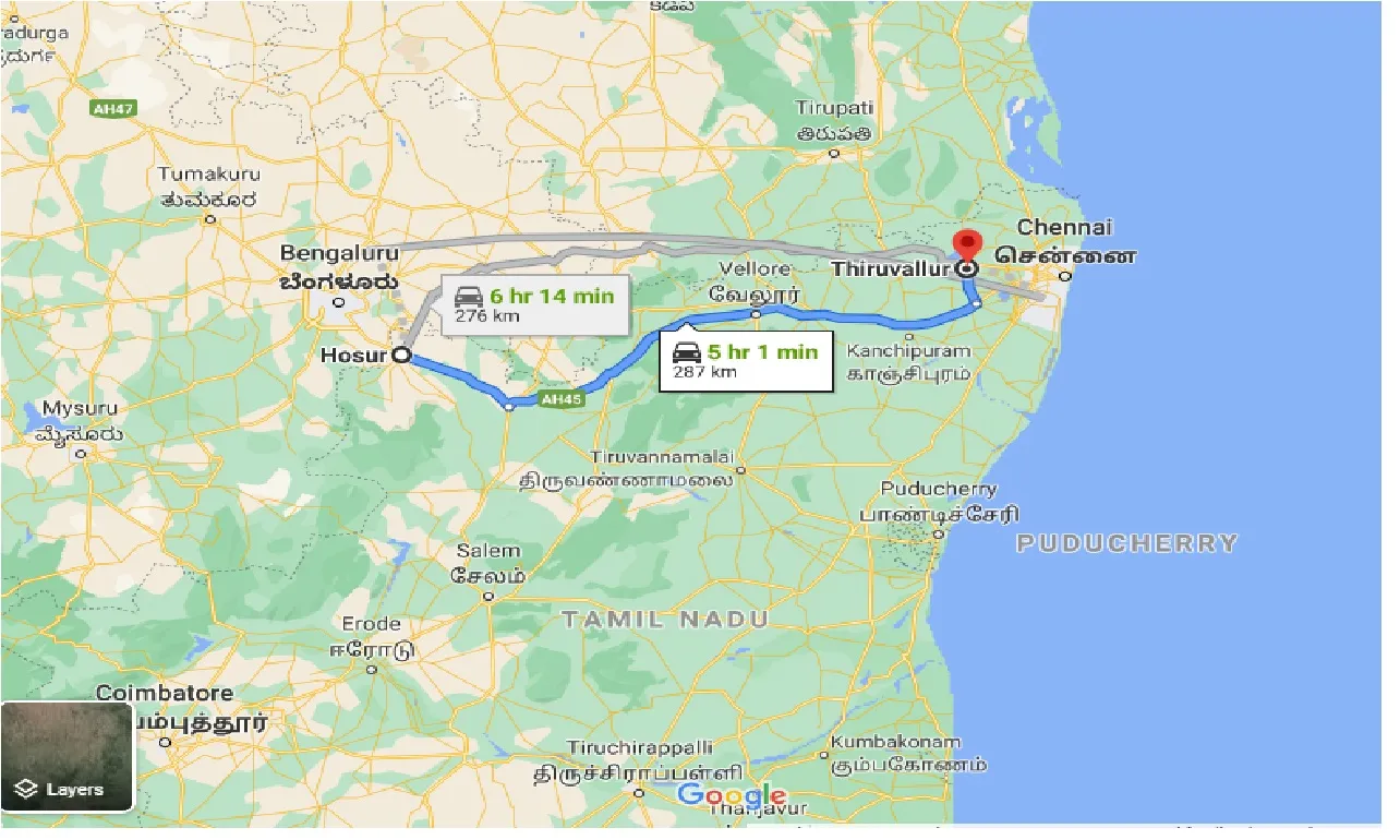 hosur-to-tiruvallur-taxi