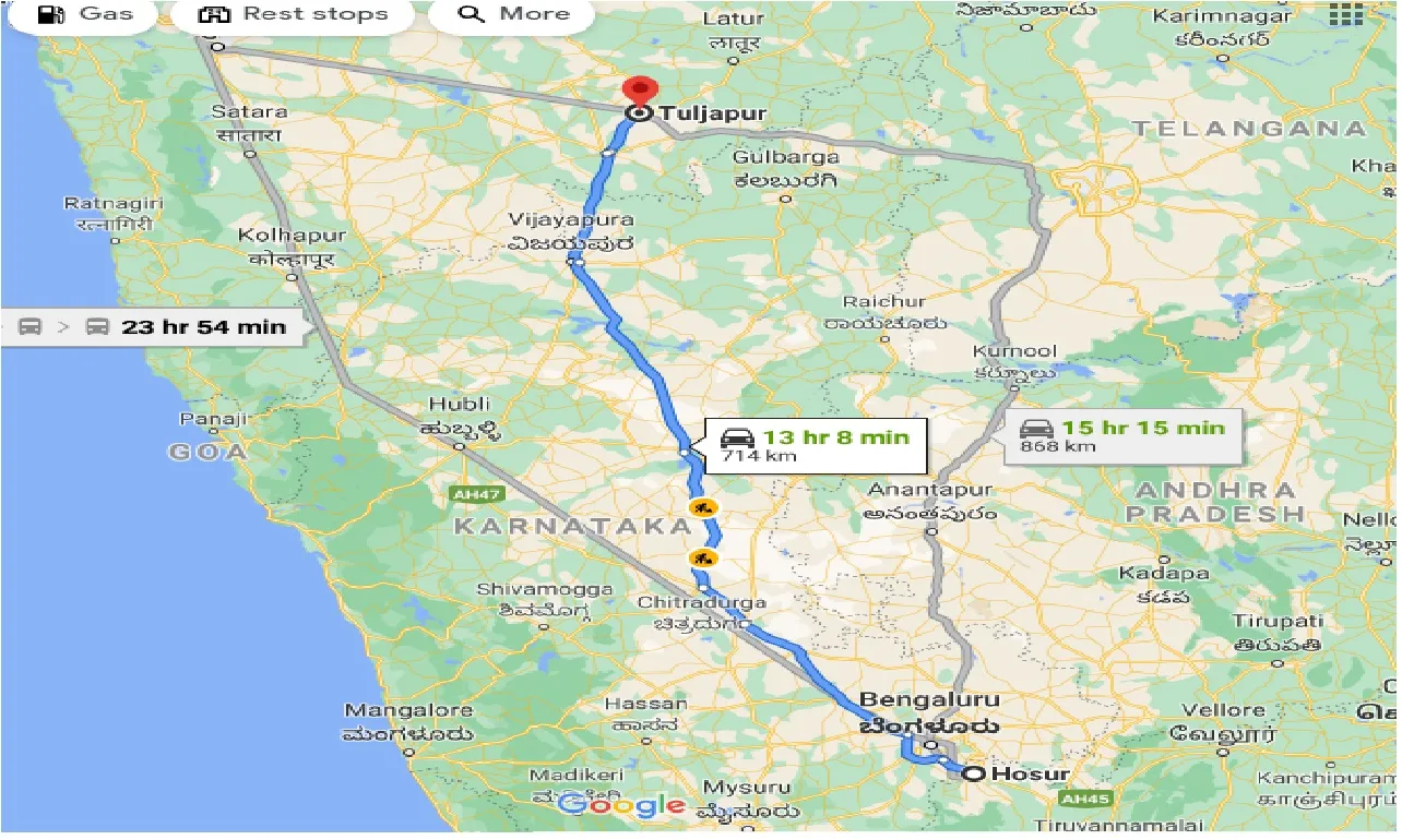 hosur-to-tuljapur-one-way