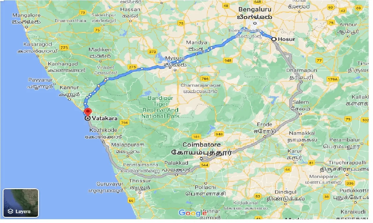 hosur-to-vadakara-one-way