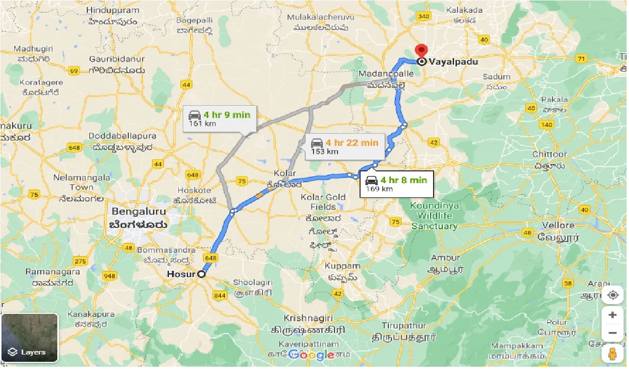 hosur-to-valmikipuram-taxi