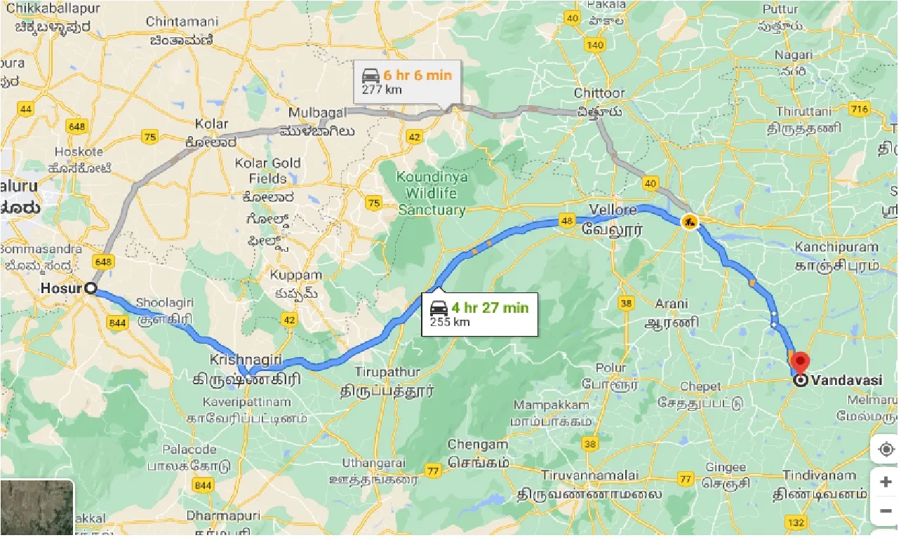 hosur-to-vandavasi-one-way